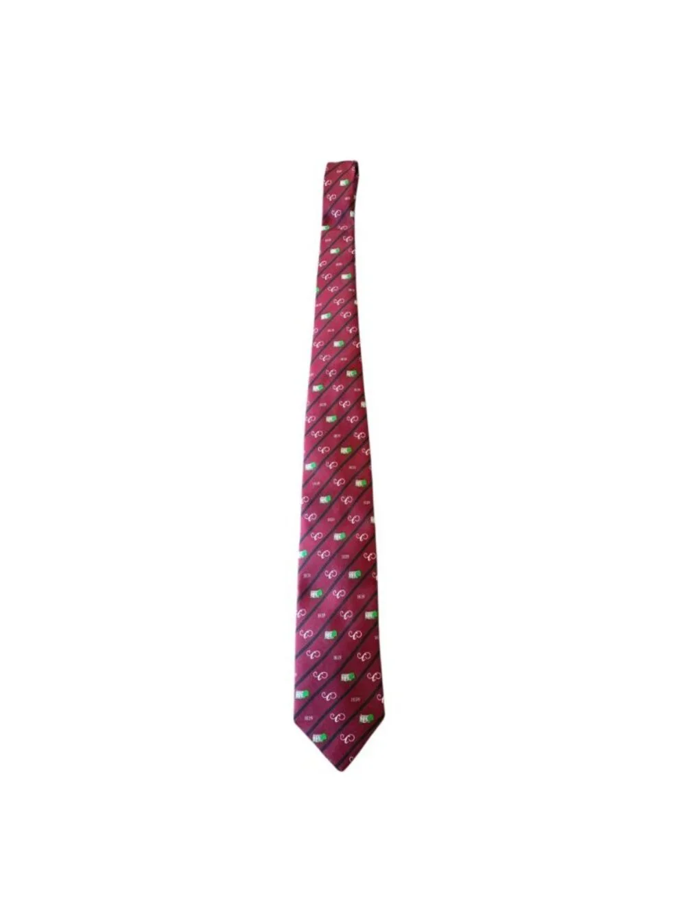 Episcopal High School Silk Tie Burgundy Crest Callaway Loyalty Society USA Made